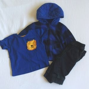 mixed brands 3 piece outfit set 6 months baby boy